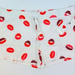 PJ Salvage Sealed with A Kiss Lips Shorts - NWT